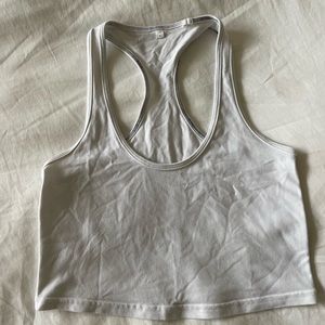 Lululemon cropped white tank 4